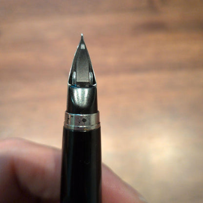 Pilot Volex Fountain Pen with fine stainless steel tip in original case, manufactured January 1979