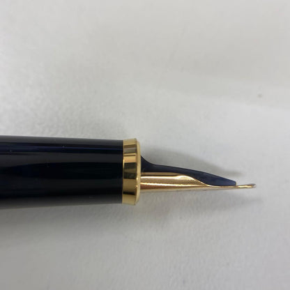 PILOT 585 K14 fountain pen with medium tip and gold K14 585 nib shown on white background