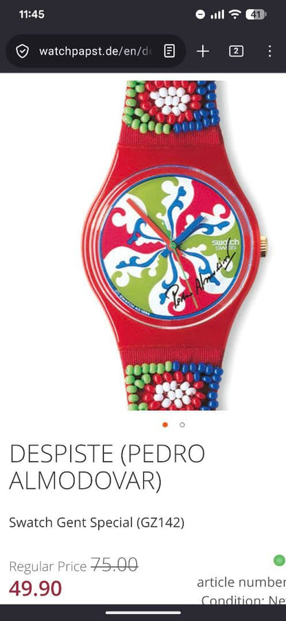 swatch GZ142 Quartz Men's — Japanese