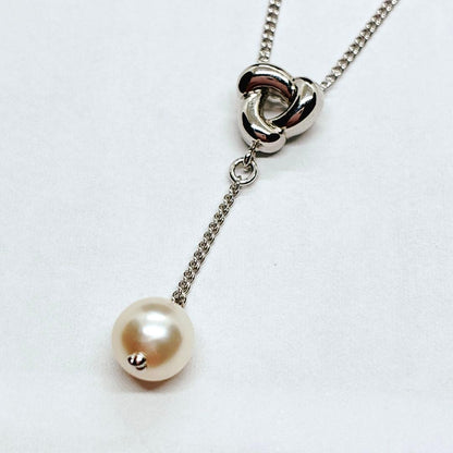 Takashi Pearl Pendant Necklace SV925 with 39-42 cm chain and 6.6 mm pearl pendant
