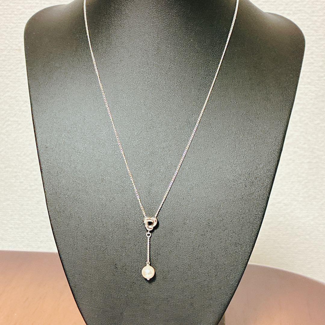 Takashi Pearl Pendant Necklace SV925 with 39-42 cm chain and 6.6 mm pearl pendant