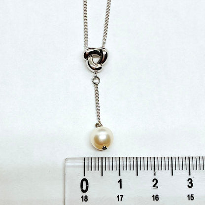 Takashi Pearl Pendant Necklace SV925 with 39-42 cm chain and 6.6 mm pearl pendant
