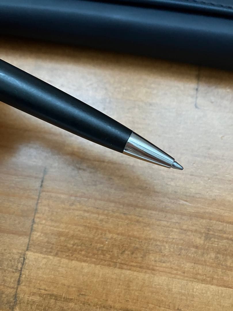 Waterman Expert Essential ballpoint pen in matte black finish shown with cap on and clip visible