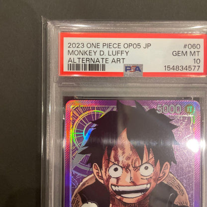 PSA 10 One Piece Luffy L — Japanese