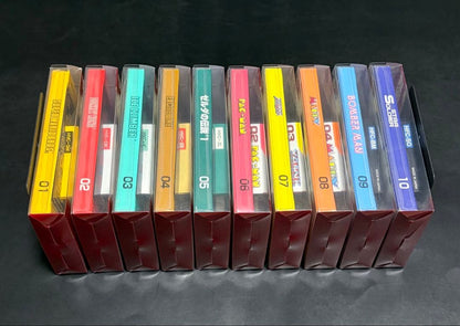 GBA Famicom Mini First Series 10 Items Set showing main boxes and original packaging with instructions