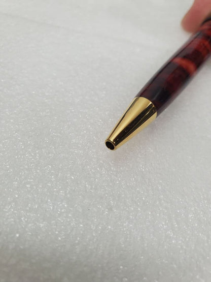 WATERMAN fountain pen and ballpoint pen set with stained and scratched case