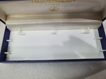 WATERMAN fountain pen and ballpoint pen set with stained and scratched case
