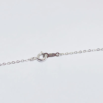 Law Pearl Necklace and Pendant with 7mm pearls and silver chain 45cm length