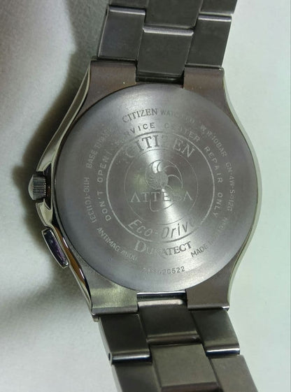 Citizen ATTESA Eco-Drive Radio-Duratect Solar Men's Watch — Japanese