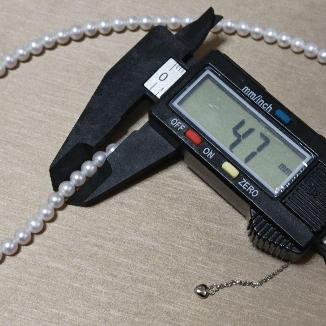 New genuine baby pearl necklace with 5mm freshwater pearls on silver SV925 and K18 gold filled chain