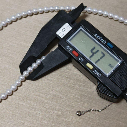 New genuine baby pearl necklace with 5mm freshwater pearls on silver SV925 and K18 gold filled chain