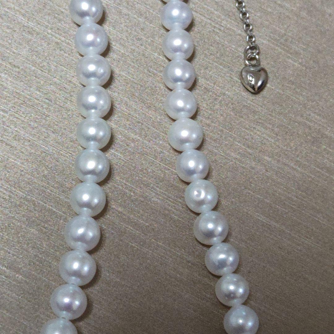 New genuine baby pearl necklace with 5mm freshwater pearls on silver SV925 and K18 gold filled chain