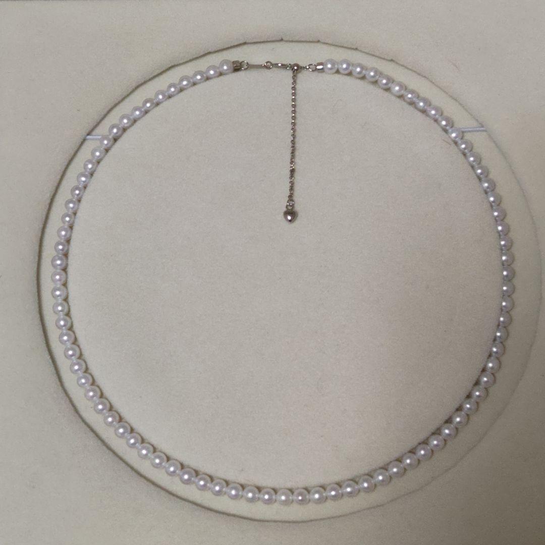 New genuine baby pearl necklace with 5mm freshwater pearls on silver SV925 and K18 gold filled chain