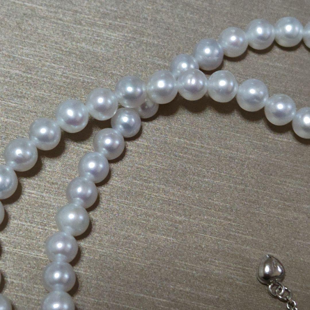 New genuine baby pearl necklace with 5mm freshwater pearls on silver SV925 and K18 gold filled chain