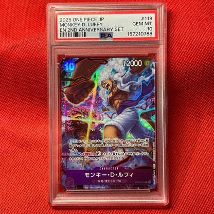 PSA 10 One Piece Luffy SEC — Limited Edition OP05-119 — Japanese