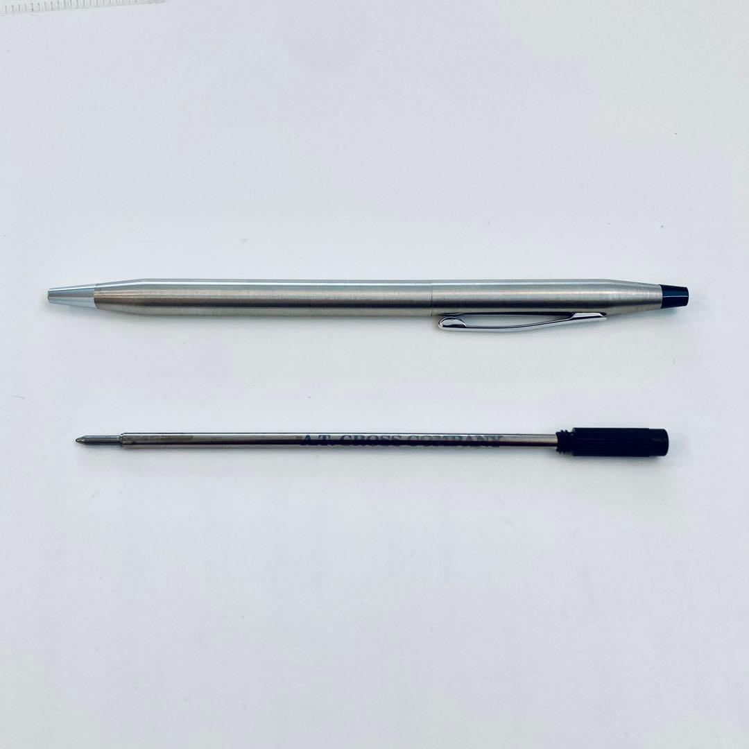 CROSS Classic Century Stainless Steel ballpoint pen with hairline finish and twist operation