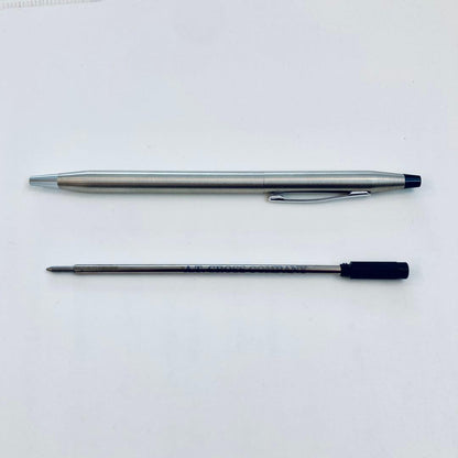 CROSS Classic Century Stainless Steel ballpoint pen with hairline finish and twist operation