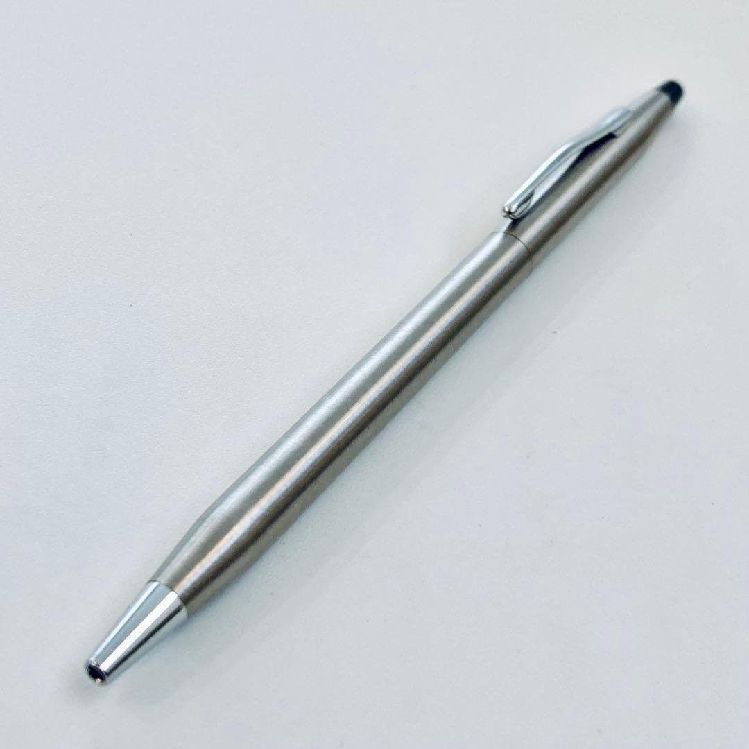 CROSS Classic Century Stainless Steel ballpoint pen with hairline finish and twist operation