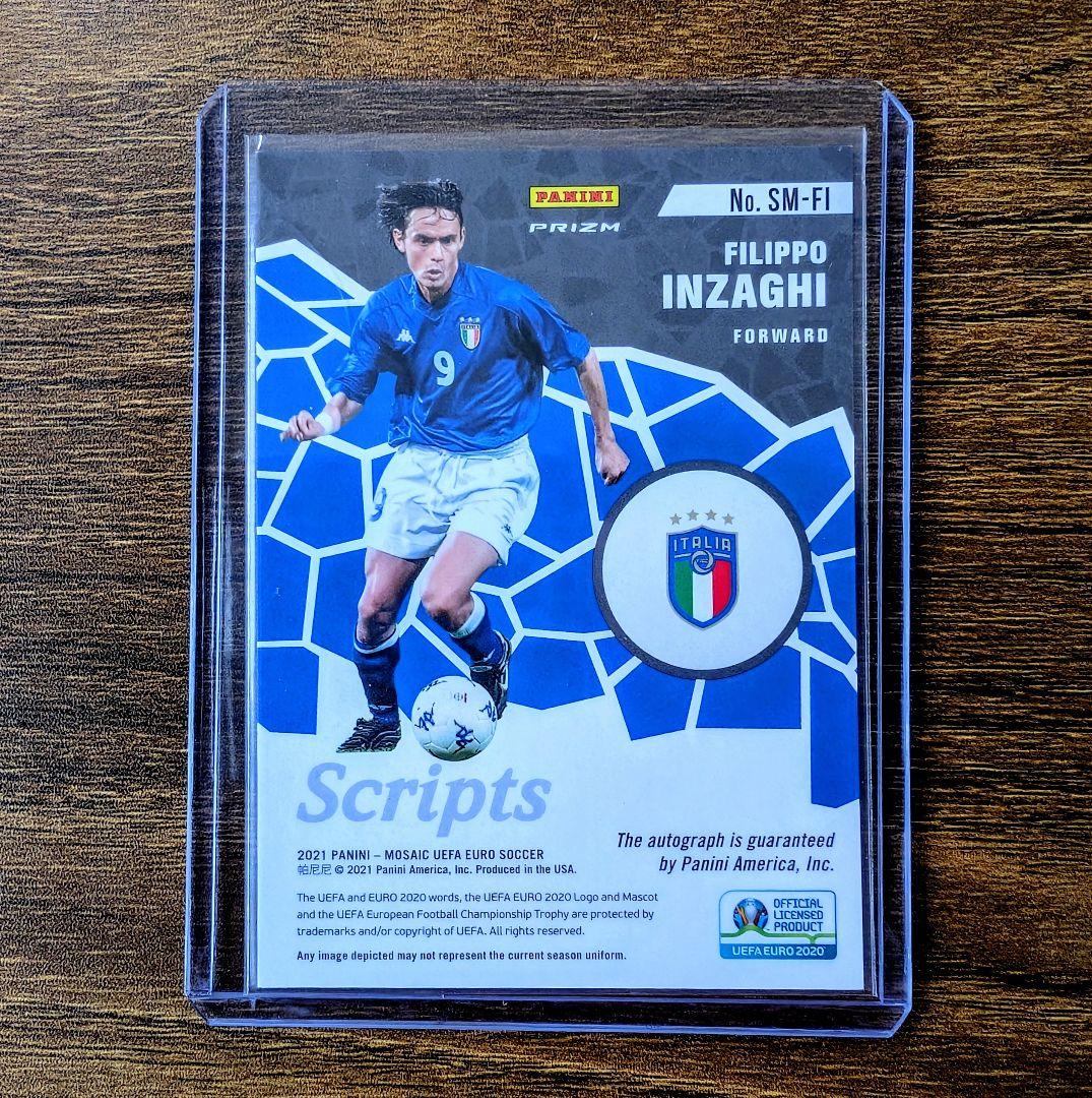 Filippo Inzaghi Autographed Card — Japanese