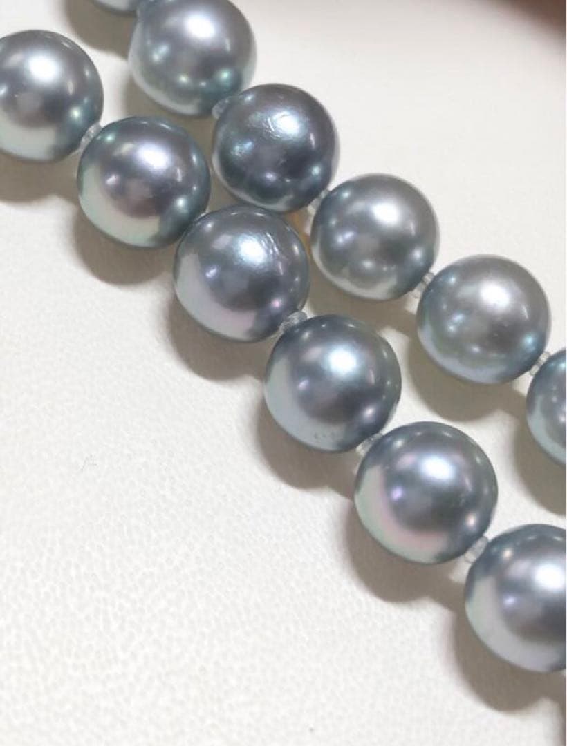 Maki Akoya pearl necklace featuring 8.0-8.5 mm pearls measuring 44 cm in length