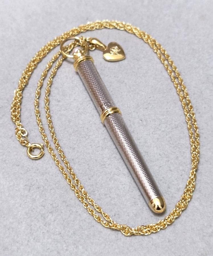 MIKIMOTO pearl ballpoint pen necklace about 61 cm length with elegant pearl decorations