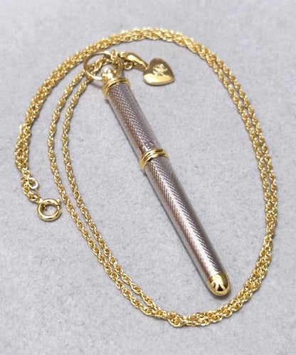 MIKIMOTO pearl ballpoint pen necklace about 61 cm length with elegant pearl decorations