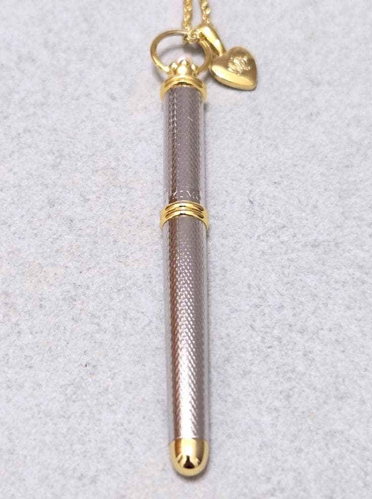 MIKIMOTO pearl ballpoint pen necklace about 61 cm length with elegant pearl decorations