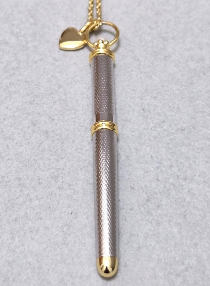 MIKIMOTO pearl ballpoint pen necklace about 61 cm length with elegant pearl decorations