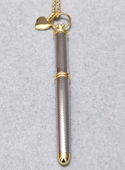 MIKIMOTO pearl ballpoint pen necklace about 61 cm length with elegant pearl decorations