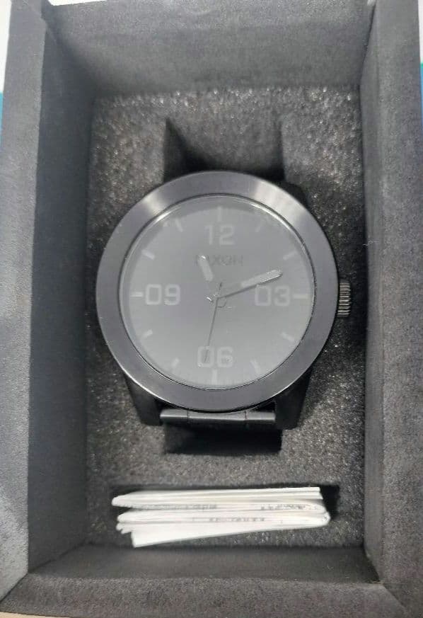 NIXON Corporal All Black Quartz Men's Watch — Japanese