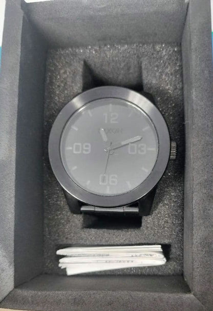 NIXON Corporal All Black Quartz Men's Watch — Japanese