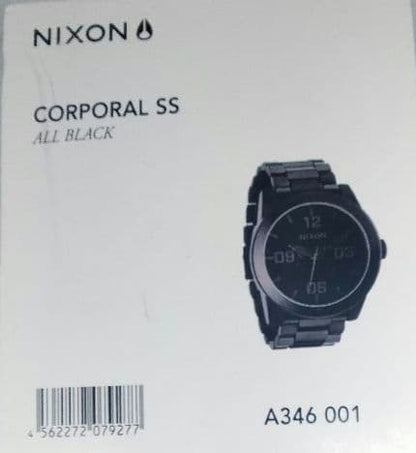 NIXON Corporal All Black Quartz Men's Watch — Japanese
