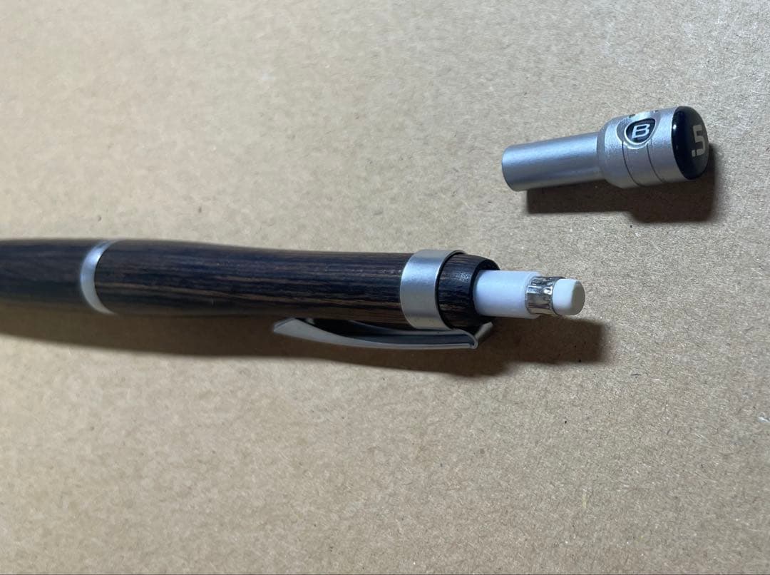 PILOT S20 mechanical pencil with wooden barrel and 0.5 mm lead size shown against white background