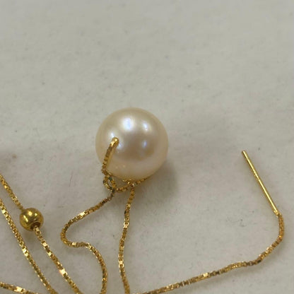 Ise-Shima Ise Bay Akoya Pearl necklace with 9.5mm pearls on a 42cm gold-finished chain with removable ball detail