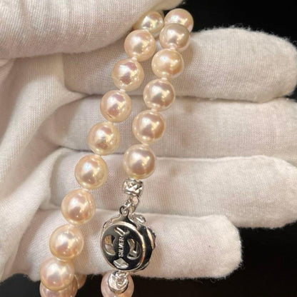 Akoya white pearl necklace featuring pearls sized 8.5 to 8.8mm on a 42cm strand