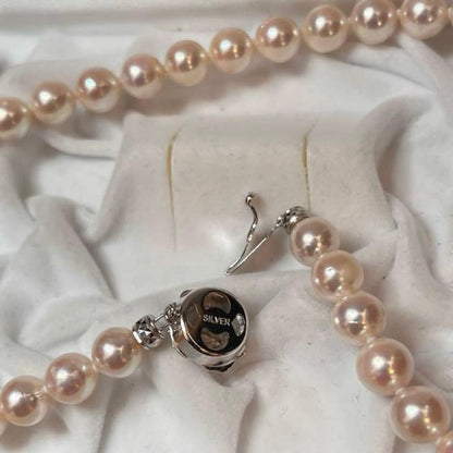 Akoya white pearl necklace featuring pearls sized 8.5 to 8.8mm on a 42cm strand