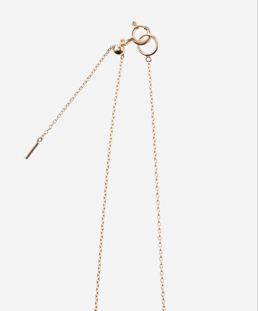 K18YG twin pearl necklace featuring medium-sized Akoya pearls on a 45 cm gold chain