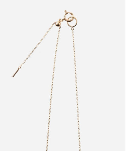K18YG twin pearl necklace featuring medium-sized Akoya pearls on a 45 cm gold chain