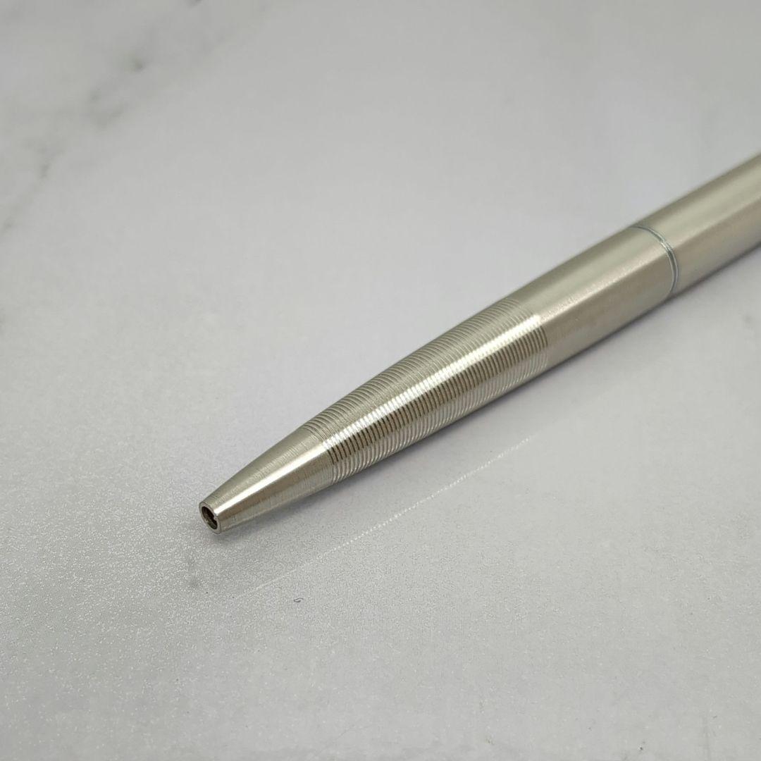 Pilot vintage 1970s push-button ballpoint pen with stainless steel body and straight metal clip
