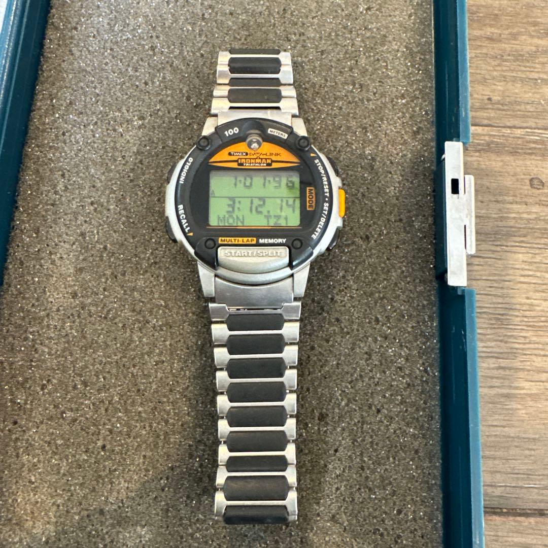 TIMEX Data-Link Ironman Triathlon Digital Men's Watch — Japanese