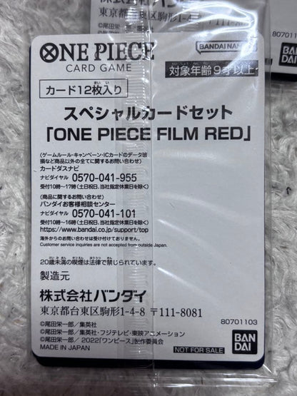 One Piece One Piece Film Red Uta Special Card Set Pack — Japanese