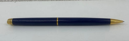 WATERMAN navy mechanical pencil with gold metal accents model KD 1234.01.5678 in used condition