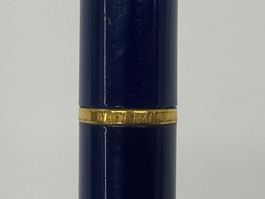 WATERMAN navy mechanical pencil with gold metal accents model KD 1234.01.5678 in used condition