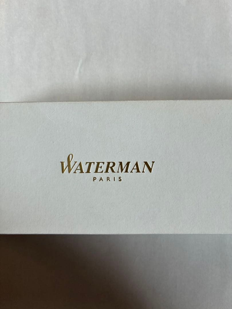 WATERMAN Metropolitan ballpoint pen with silver body and gold clip in original box