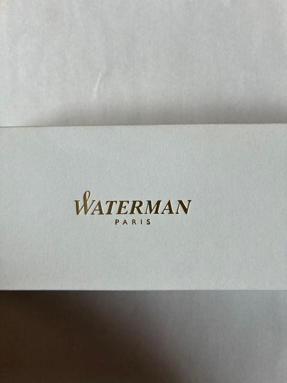 WATERMAN Metropolitan ballpoint pen with silver body and gold clip in original box