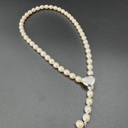 CACHER Akoya Pearl Necklace featuring 7.2-7.5mm pearls on a 47cm elegant strand