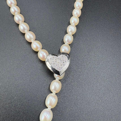 CACHER Akoya Pearl Necklace featuring 7.2-7.5mm pearls on a 47cm elegant strand