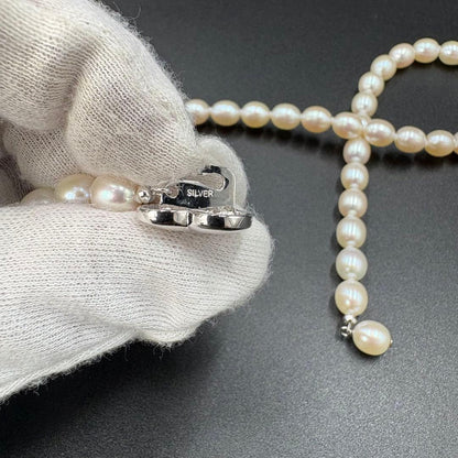 CACHER Akoya Pearl Necklace featuring 7.2-7.5mm pearls on a 47cm elegant strand