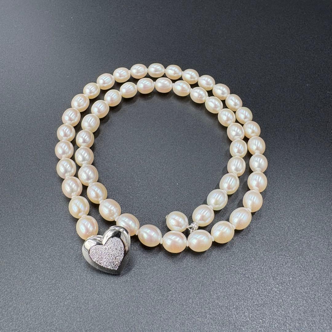 CACHER Akoya Pearl Necklace featuring 7.2-7.5mm pearls on a 47cm elegant strand
