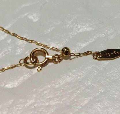 Agete necklace with a 0.15ct diamond pendant set in polished K18 gold chain
